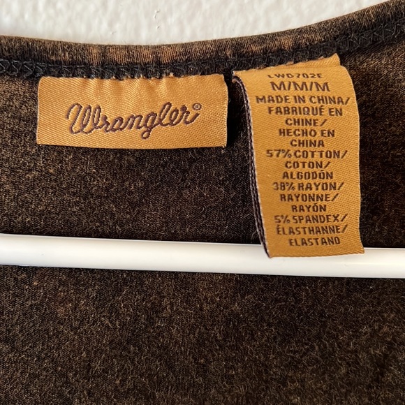 Wrangler dress with fringe. Brown. Medium. - Picture 2 of 5